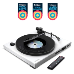 Mixx Analog Plus 2-in-1 Vinyl and CD Player, White