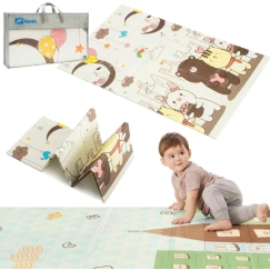 Double-sided folding XPE foam mat Humbi Night Animals City
