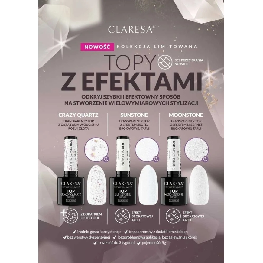 Claresa Top Crazy Quartz No Wipe, 5 g – 4