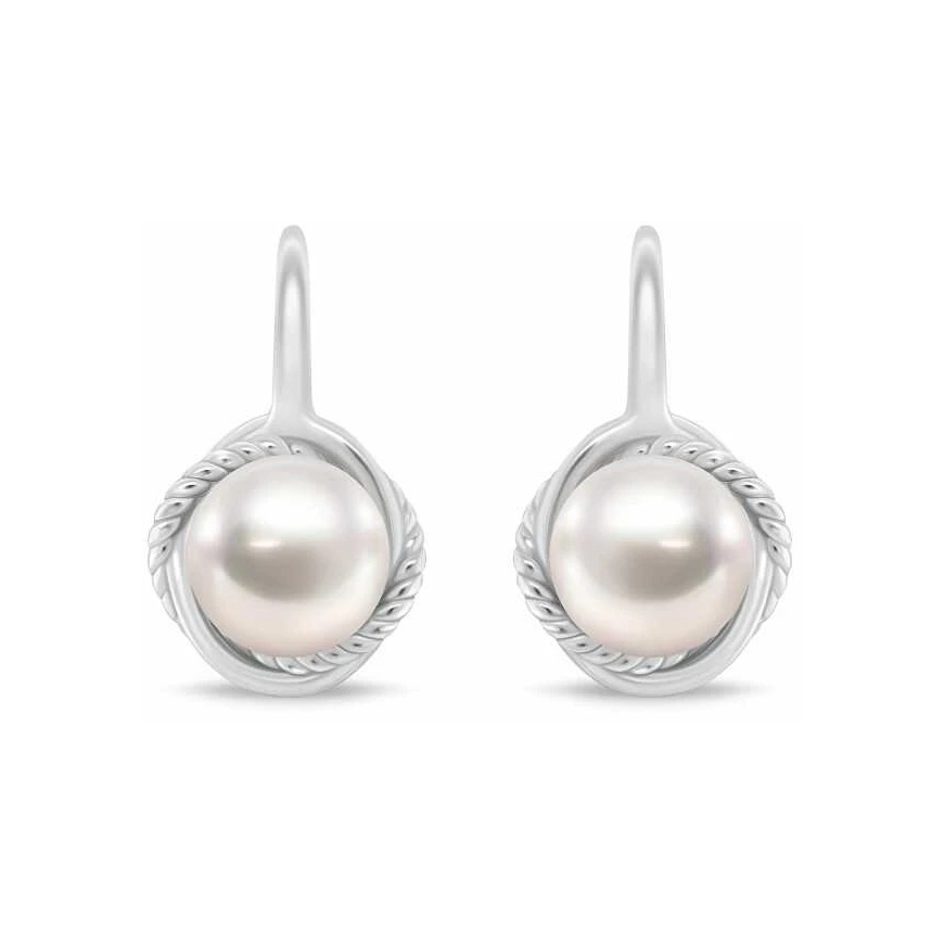 Brilio Silver Sudraba auskari ar saldūdens pērļu akcentiem EA1249W – 3