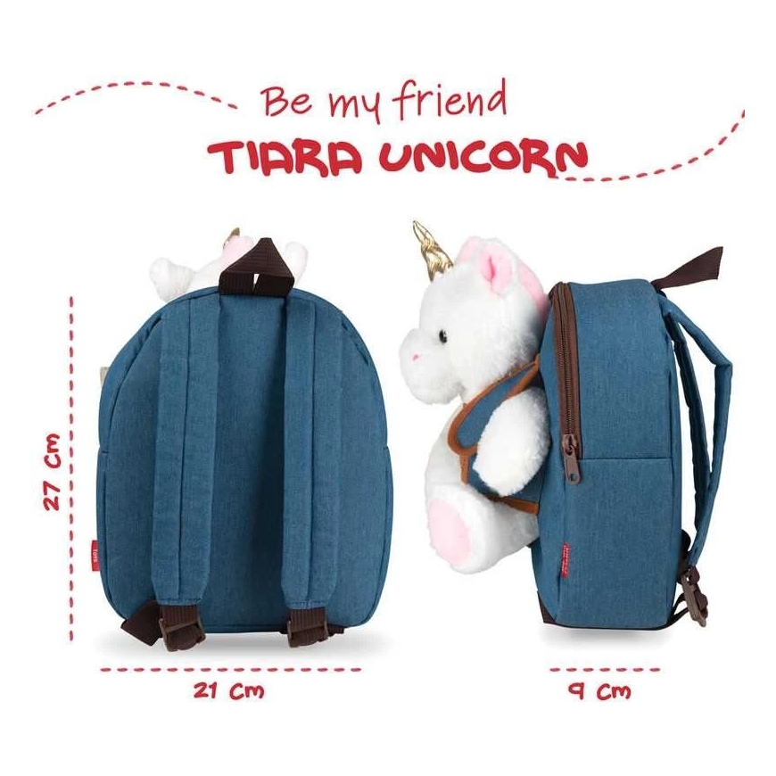 Perletti Tiara Unicorn mugursoma ar spilventiņu rotaļlietu 26 cm – 3