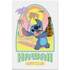 ERIK Disney Stitch Havaju Klubs Surf plakāts