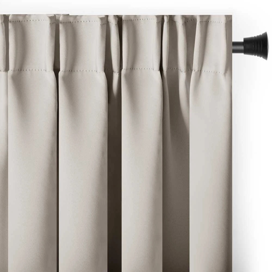 Hiekansävä verho rei'illä AmeliaHome 200 × 270 cm