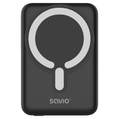 Savio POWERBANK BA-12 10000 mAh, black, magnetic