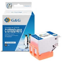 G&G kompatybilny ink / tusz su C13T02G14010, NP-E-0202XLBK, juodas