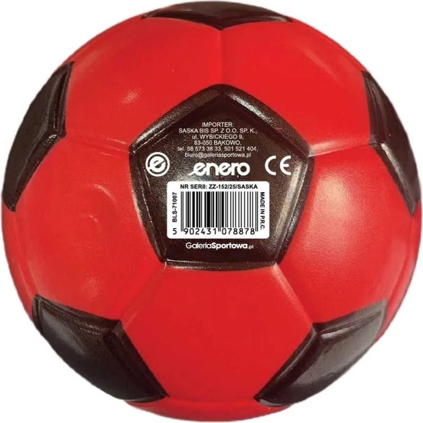 Enero Soft PU Ball 15 cm Red Black