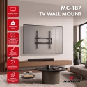 Maclean TV Mount / Bracket, max VESA 400x400, 32-75", up to 45 kg, black, tilt adjustment 0°–8°, MC-187 Maclean TV Mount / Bracket, max VESA 400x400, 32-75", up to 45 kg, black, tilt adjustment 0°–8°, MC-187