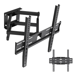 Maclean TV stiprinājums / turētājs, maksimālais VESA 400x400, 32-70", līdz 40 kg, melns, slīpuma regulējums +12°–-12° un pagrieš