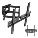 Maclean TV Mount / Bracket, max VESA 400x400, 32-70", up to 40 kg, black, tilt adjustment +12°–-12° and swivel adjustment +60°–-