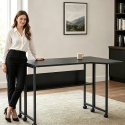 Maclean Folding Desk/Table, Black, Mobile, 100x73 cm, max. 50 kg, Angled, L-Shaped, MC-126 L/B Maclean Folding Desk/Table, Black, Mobile, 100x73 cm, max. 50 kg, Angled, L-Shaped, MC-126 L/B