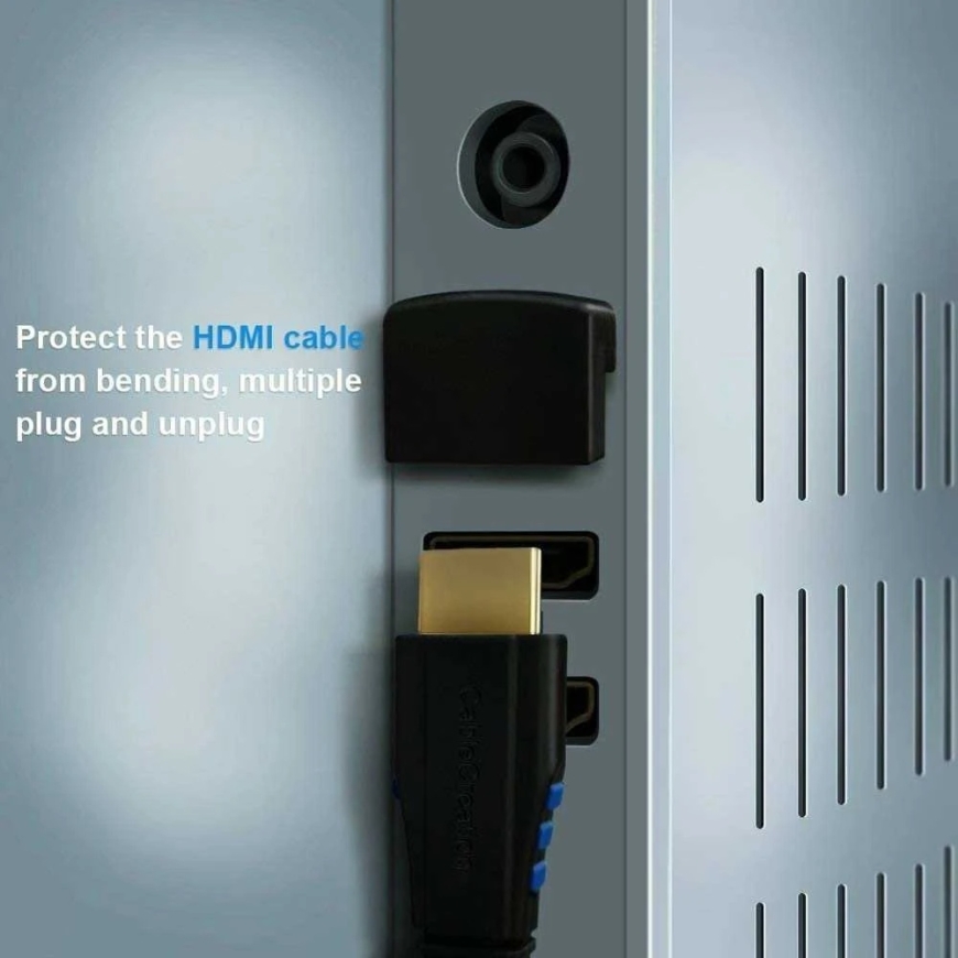 „PremiumCord“ HDMI M/F adapteris, 90° kampu, atbulinis – 4