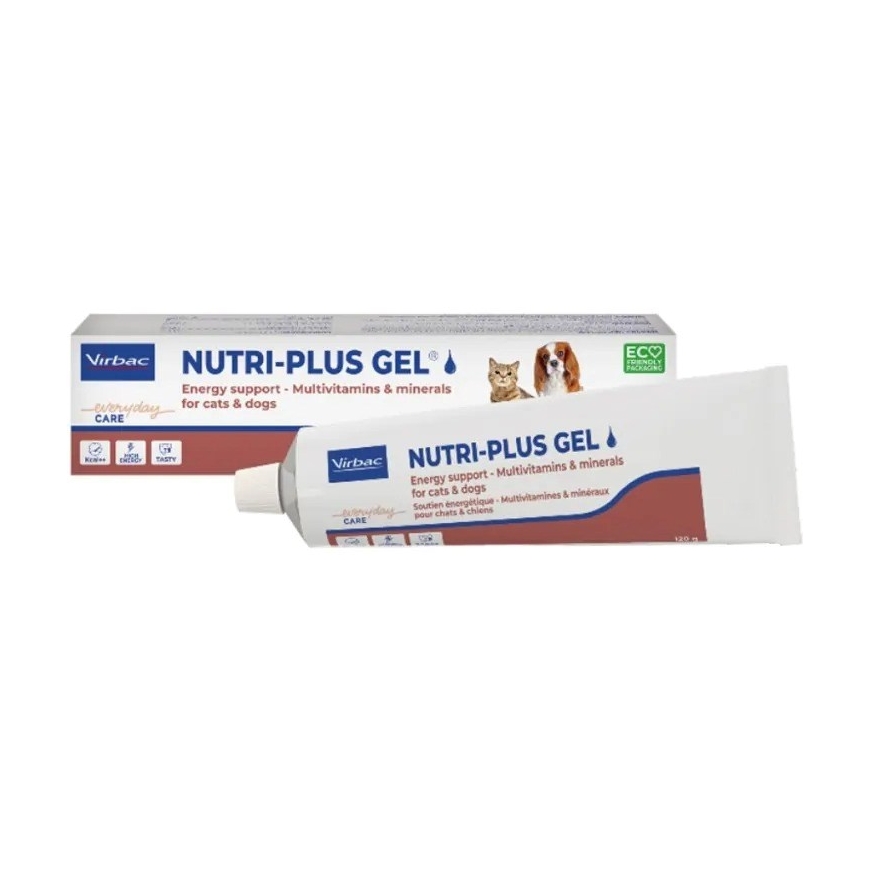 VIRBAC Nutri-Plus Gel - maisto papildas šunims ir katėms - 120g