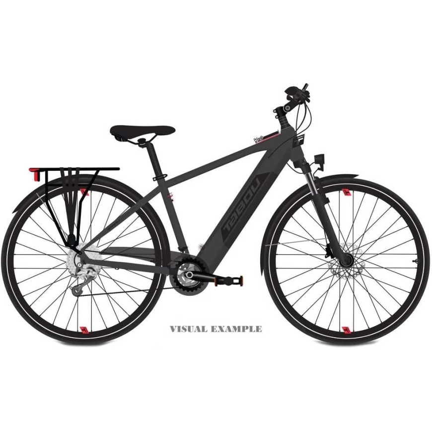 Elektriskais velosipēds Tabou Kinetic UP ECO antracīts-sarkans-18" (Izmērs: 18")