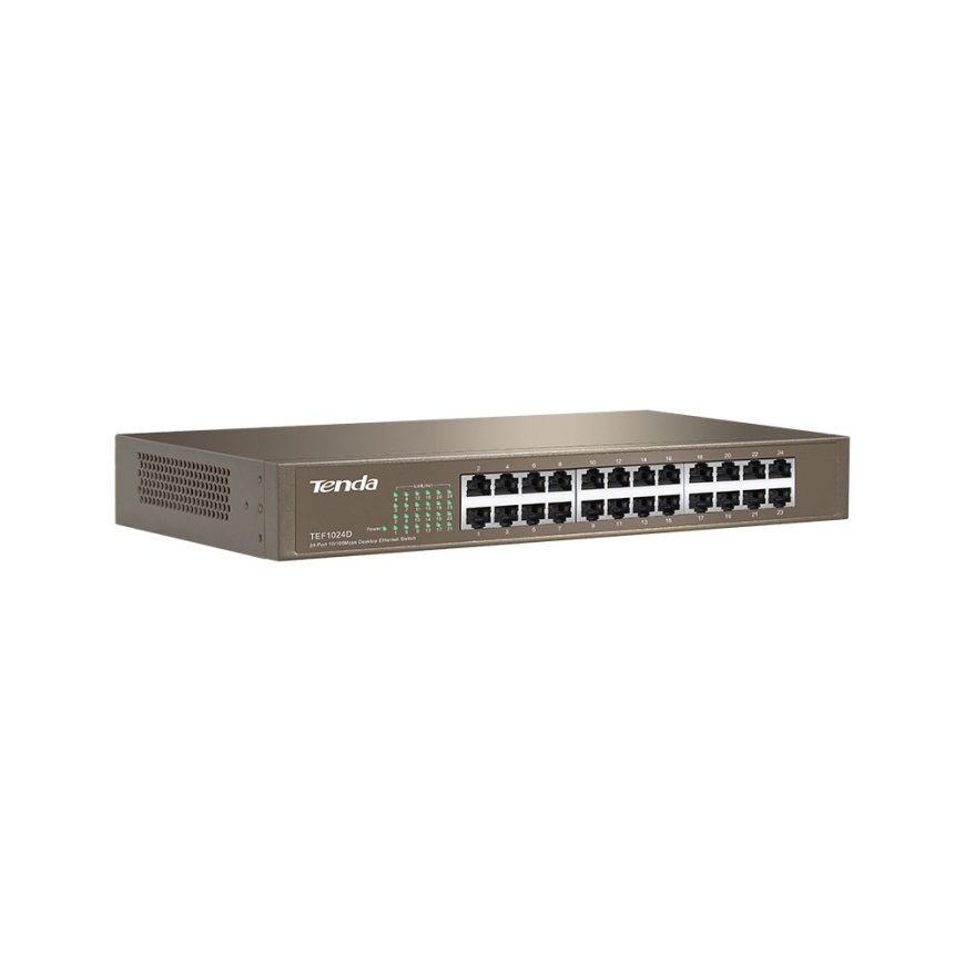 Tenda TEF1024D Network Switch Unmanaged Fast Ethernet (10/100) Beige – 2