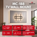 Maclean TV Mount / Bracket, max VESA 600x400, 37-86", up to 45 kg, black, tilt adjustment 0°–8°, MC-188
