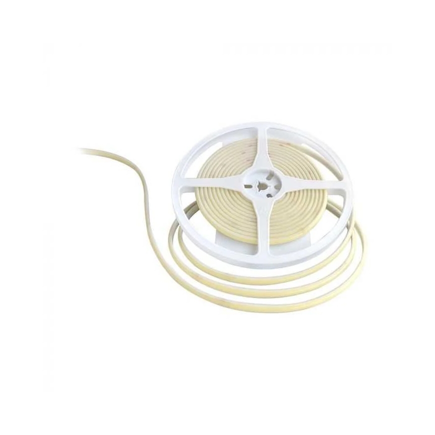 V-tac 10W/m LED COB juosta, 320LED/m, 24V, žalia šviesos sp., IP67, 5 metrų ritė