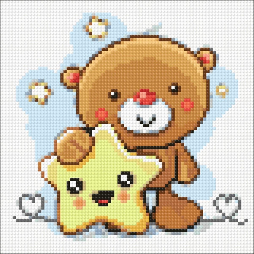Beldizart (Extracted C) Small Bear with Star 20*20 cm WD2355 – 2