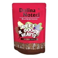 Dolina Noteci Superfood - jautiena ir žąsų širdys - šlapias šunų maistas - 300 g