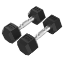 Tunturi Platinum Hex Rubber Dumbbell, 4kg, Pair Tunturi Platinum Hex Rubber Dumbbell, 4kg, Pair