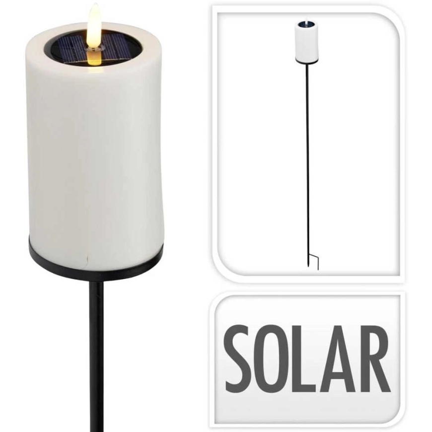ProGarden SOLAR ENERGY RECHARGEABLE LED CANDLE SHAPED LANTERN 913485