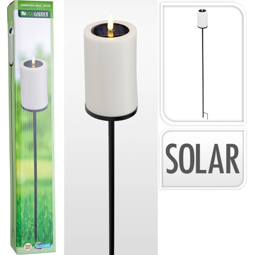 ProGarden SOLAR ENERGY RECHARGEABLE LED CANDLE SHAPED LANTERN 913485 – 5