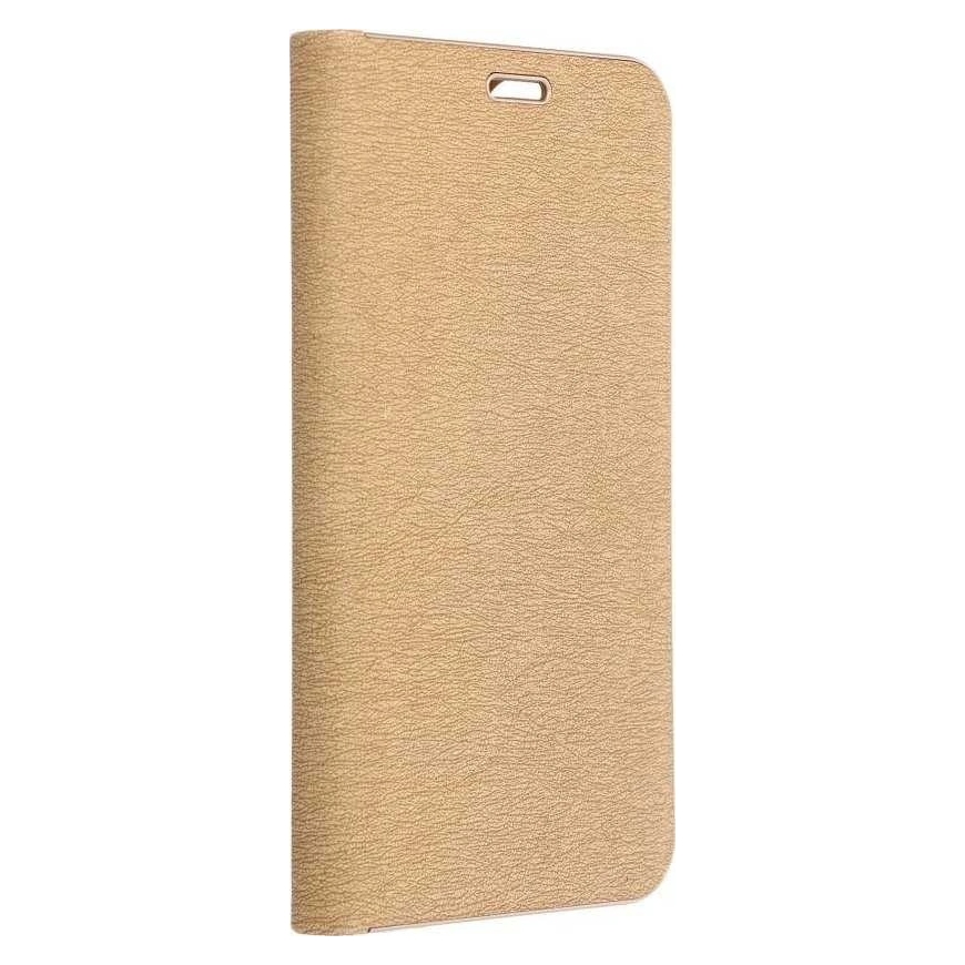 OEM LUNA Book Gold maciņš Samsung Galaxy S21 FE zelta krāsā