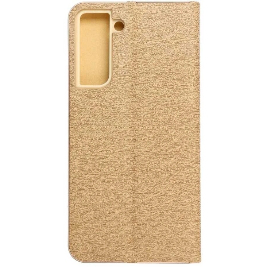 OEM LUNA Book Gold kest Samsung Galaxy S21 FE kuldne värv – 2