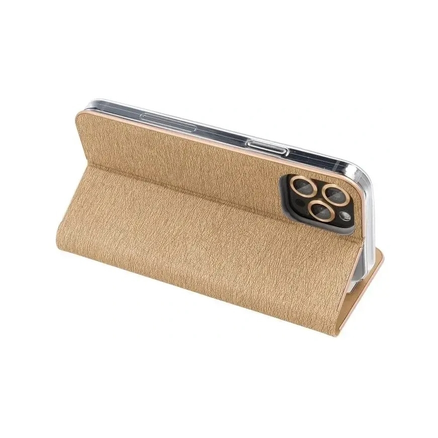 OEM LUNA Book Gold Case for Samsung Galaxy S21 FE gold color – 5