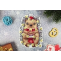 Beldizart Cross Stitch Kit "New Year Hedgehog" 12x8 cm SR-1173 Beldizart Cross Stitch Kit "New Year Hedgehog" 12x8 cm SR-1173