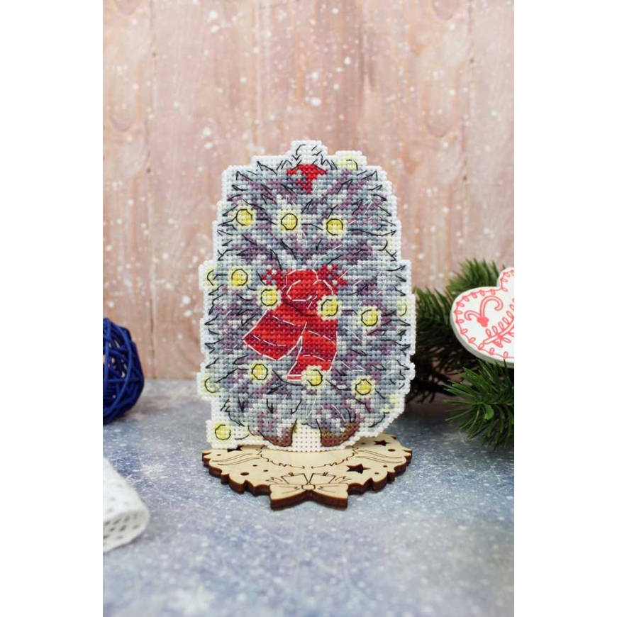 Beldizart krustdūrienu komplekts "Jaungada ezītis" 12x8 cm SR-1173 – 3