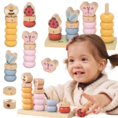 Viga Toys Wooden Puzzle VIGA Spring Learning to Count