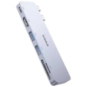 6in1 Baseus Ultra Joy 100W 1xUSB-C, 2xUSB, 1xHDMI, SD/Micro SD slot pilkas 6in1 Baseus Ultra Joy 100W 1xUSB-C, 2xUSB, 1xHDMI, SD/Micro SD slot pilkas