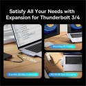 6in1 Baseus Ultra Joy 100W 1xUSB-C, 2xUSB, 1xHDMI, SD/Micro SD slots pelēks 6in1 Baseus Ultra Joy 100W 1xUSB-C, 2xUSB, 1xHDMI, SD/Micro SD slots pelēks