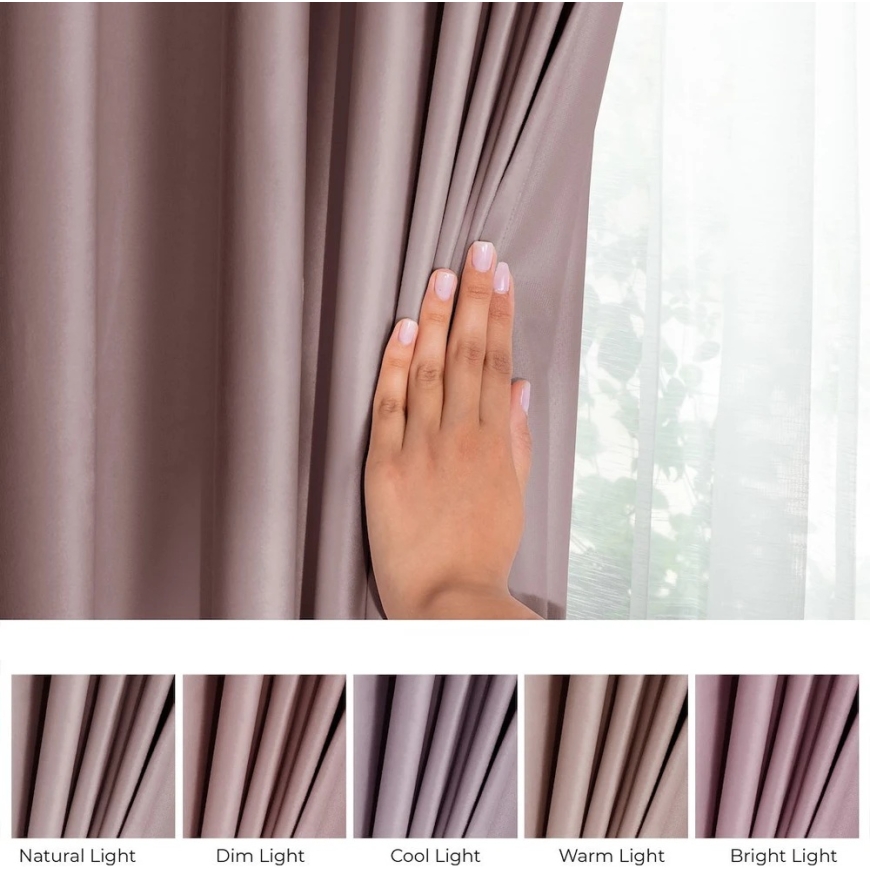 Pink Velvet Curtain with Loops AmeliaHome 140 × 245 cm – 5