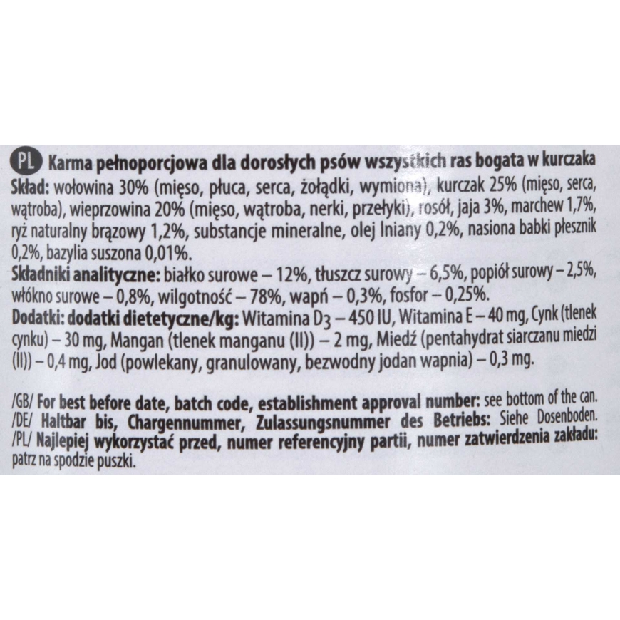 DOLINA NOTECI DOLINA NOTECI Premium Runsaasti kanaa - Märkä koiranruoka - 400 g – 2