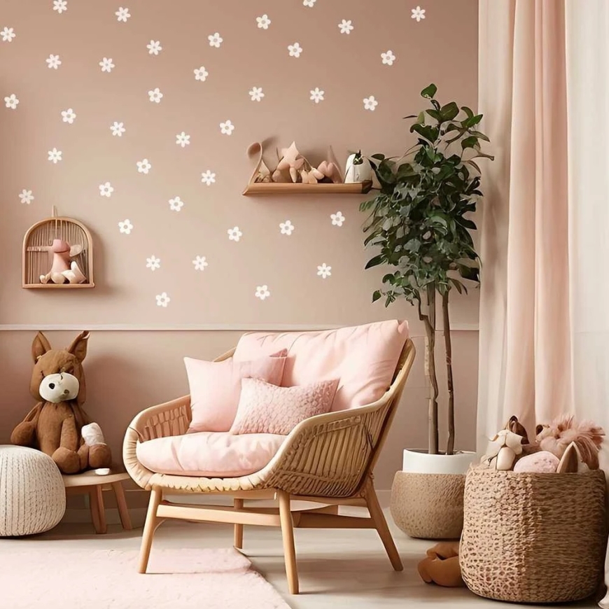 Pastel Love wall stickers daisies X – 5