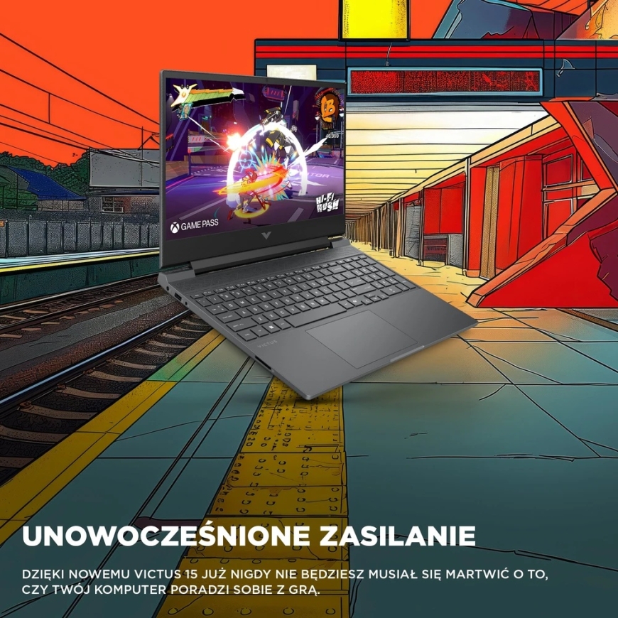 Ноутбук HP Victus 15-fa2072nw - Core 7 240H | 15,6"-144Hz | 24GB | 512GB | Win11Home | RTX5060 | Мика Серебристый