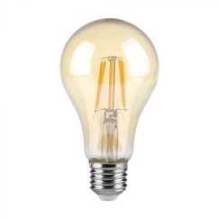 V-tac 10W LED-kuitulamppu, E27, A60, 2200K, amber väri.