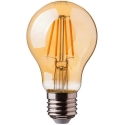 V-tac 10W LED filamentu spuldze, E27, A60, 2200K, dzintara krāsa.