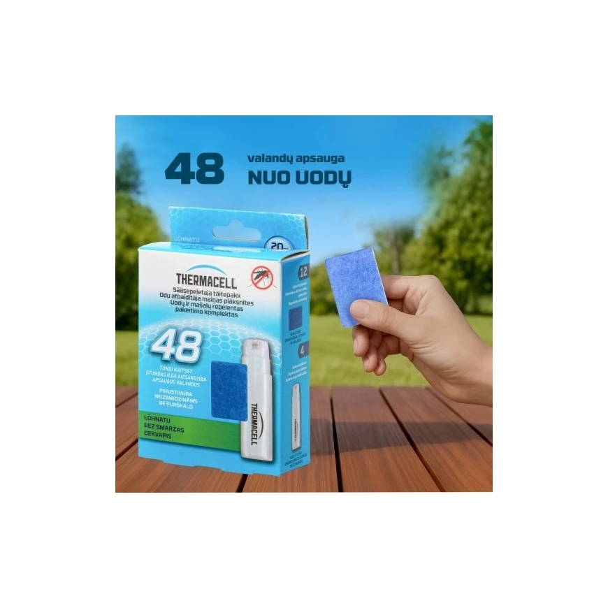 ThermaCell uodų repelento papildymas MR300/Halo Mini 48h Citriodiol – 3