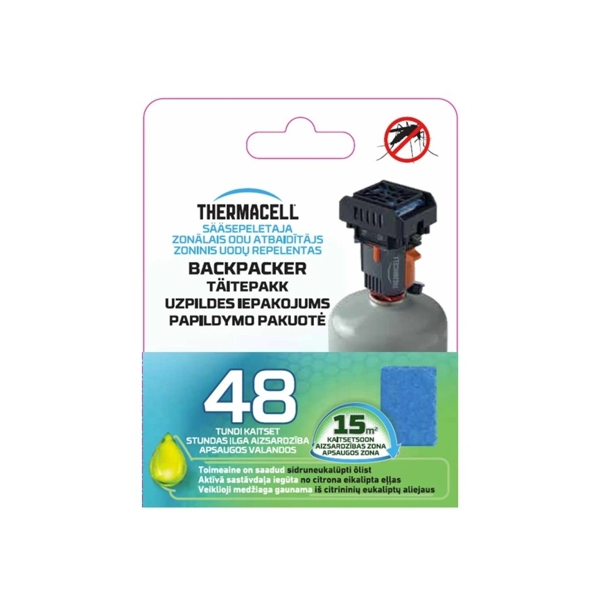 ThermaCell sääskede tõrjevahendi täiteaine MR300/Halo Mini 48h Citriodiol – 4