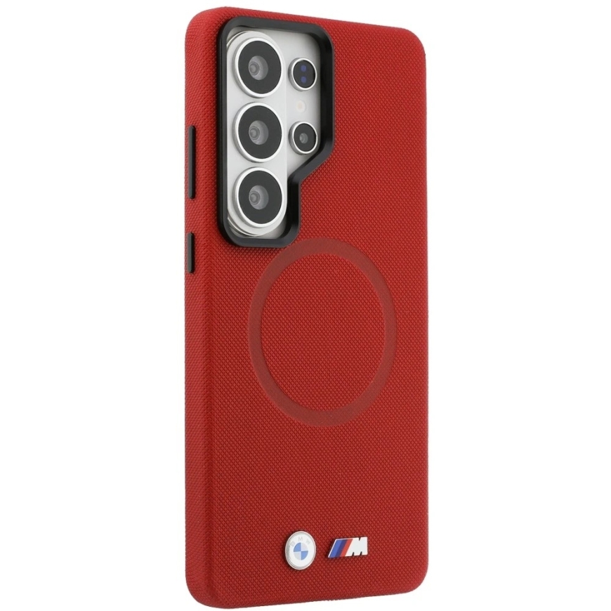 Чехол BMW M с металлическим логотипом MagSafe для Samsung Galaxy S26 Ultra красный – 5