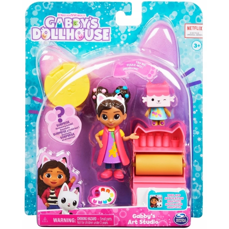 Spin Master GABI CAT HOUSE НАБОР ФИГУРКА КАРТОННАЯ КУКЛА СТУДИЯ КОШКА ПОЛКА АКЦ. – 5