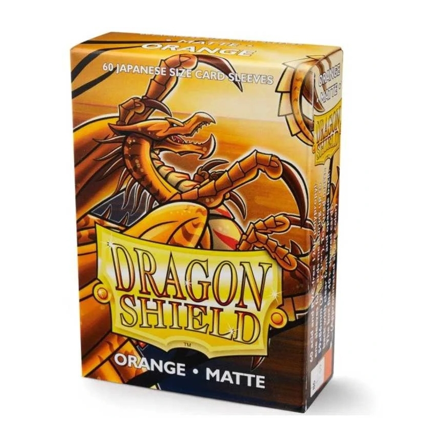 Dragon Shield: Japanese Sleeves: Orange [Matte] (60 Sleeves)