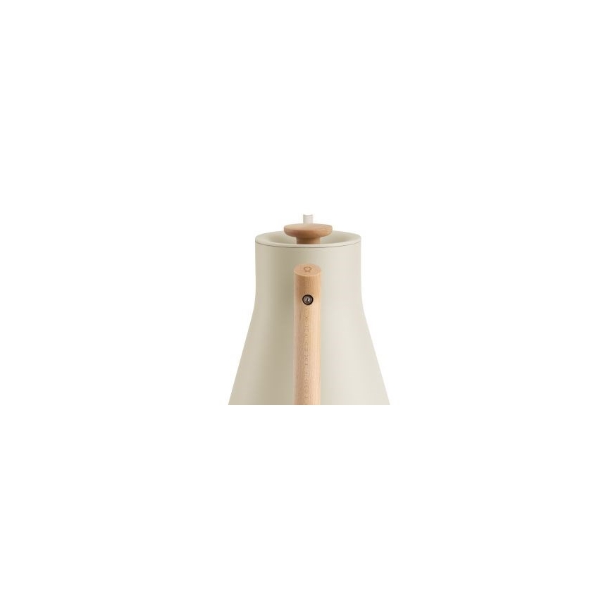 Fellow Stagg EKG PRO 900 ml sähkökeitin sesame beige -värissä puukahvalla. – 4