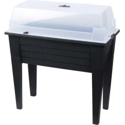Home Styling Collection Sodo stalas auginimui BOTANIC, mini šiltnamis su apsauginiu stogeliu, 78 cm