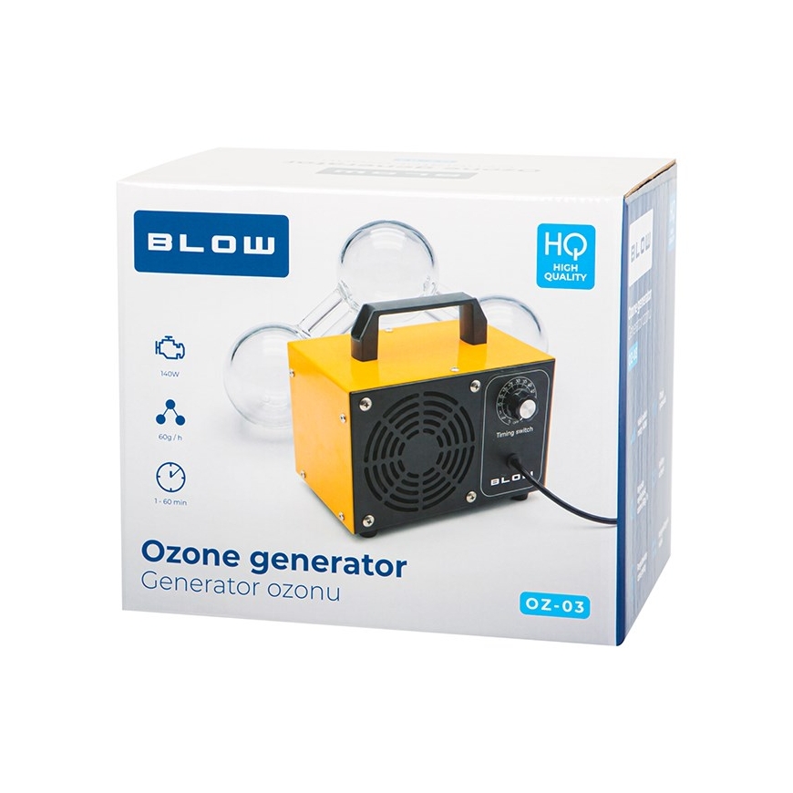 Ozono generatorius BLOW OZ-03 ozonatorius 60 000 mg/h 140W – 4