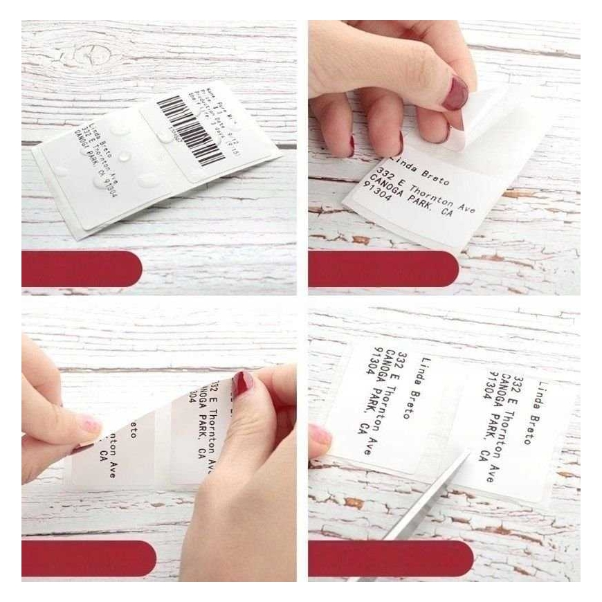 "Phomemo" label paper 40x60 mm clear for "Phomemo M110 M120 M200 M220 M221" / XP-TT4060-130 – 5