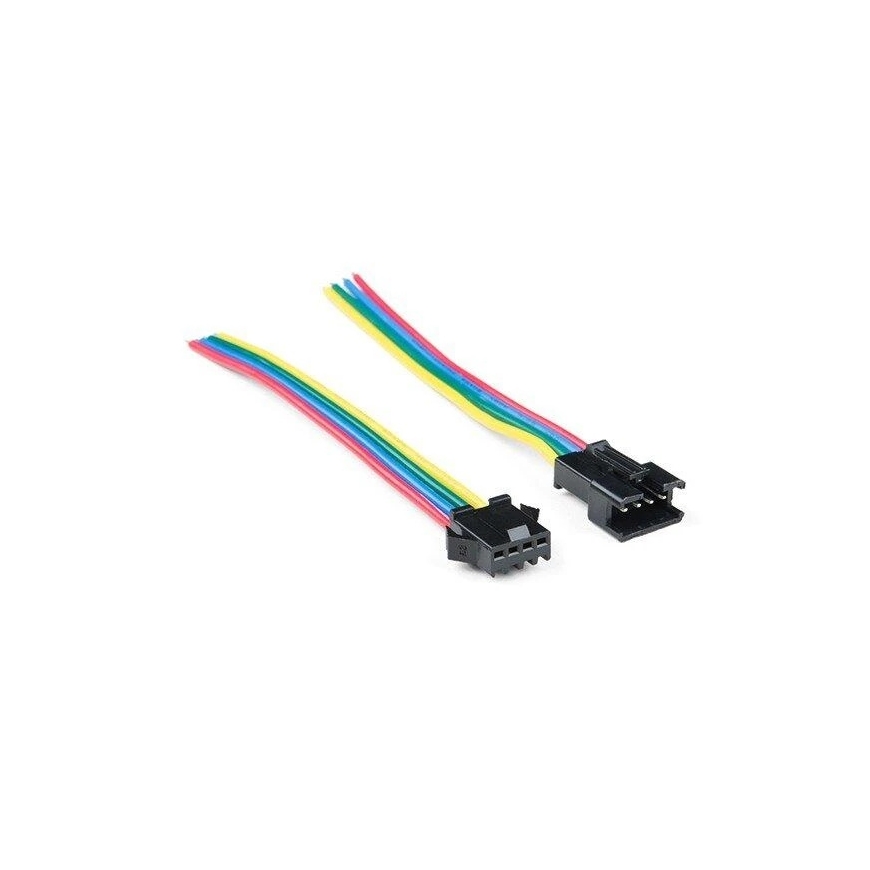 JST-SM 4-Pin LED Connector for Strip, SparkFun CAB-14576