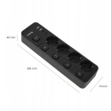 Huslog power cable with 5 switches Huslog power cable with 5 switches